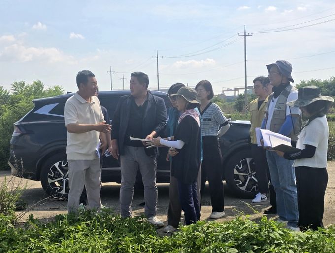 전라남도의회 손남일 도의원, 영암 가루쌀 침수피해 현장 점검